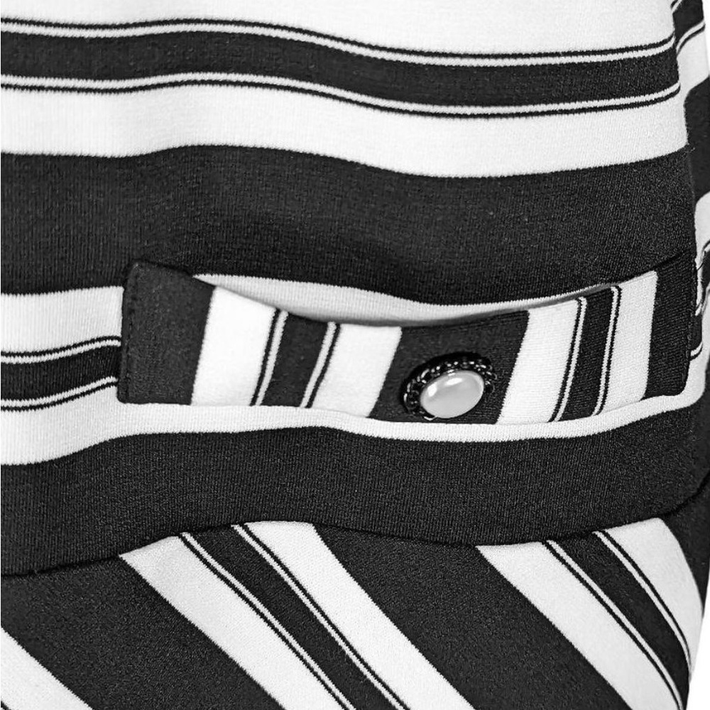 Karl Lagerfeld Paris Directional Stripe Cap Sleeve - Picture 7 of 9